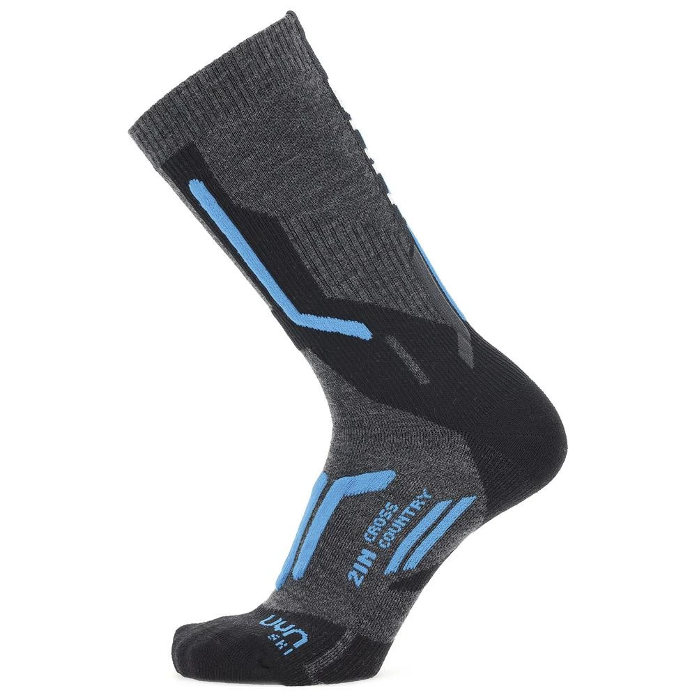 Chaussettes Nordique Uyn M Ski Cross Country 2In Socks Anthracite Blue 1 Chaussettes Nordique Uyn M Ski Cross Country 2In Socks Anthracite Blue