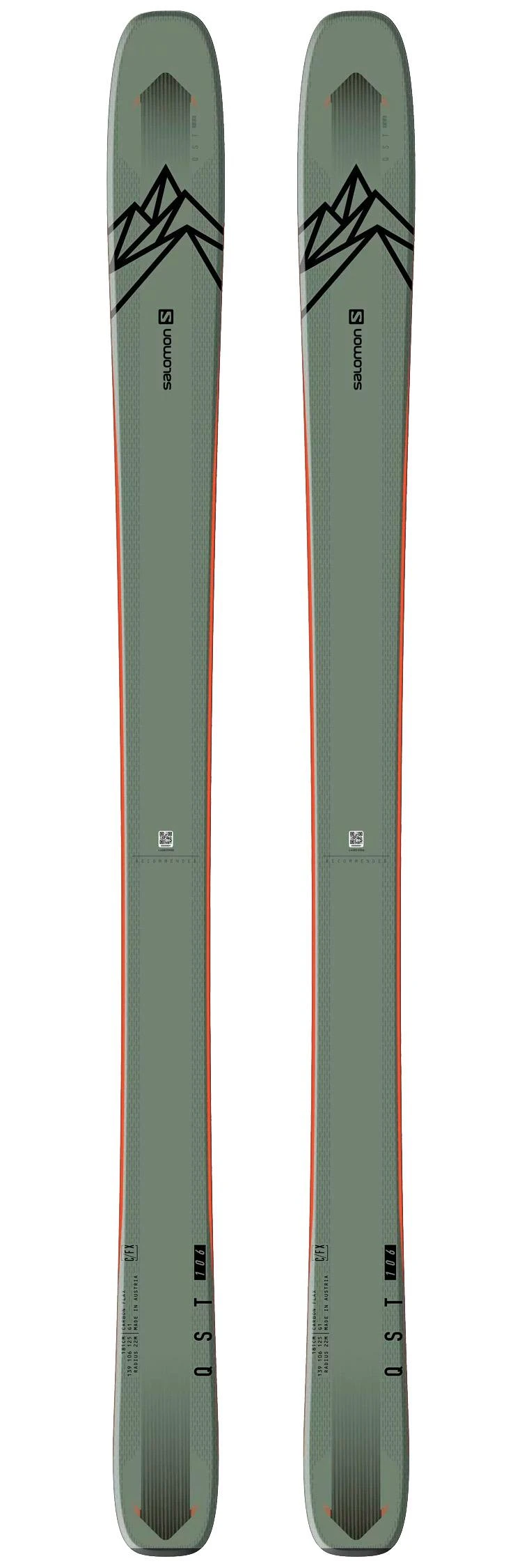 Ski Alpin Da Salomon Qst 106 DA *** 1 Ski Alpin Da Salomon Qst 106 DA ***