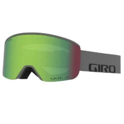 Masque De Ski Giro Axis Grey Wordmark Vivid Emerald + Vivid Infrared
