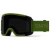 Masque De Ski Smith Squad Olive Chromapop Sun Black + Clear