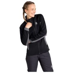 Veste Nordique Odlo Brensholmen Wmn Jkt Black/Graphite Grey -Matériel De Ski Soldes d49e3430adb628fedd2b0eca30bbd6b560714acf H22ODLOTTH1182071 3